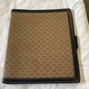 Vintage Gucci 3 ring binder.